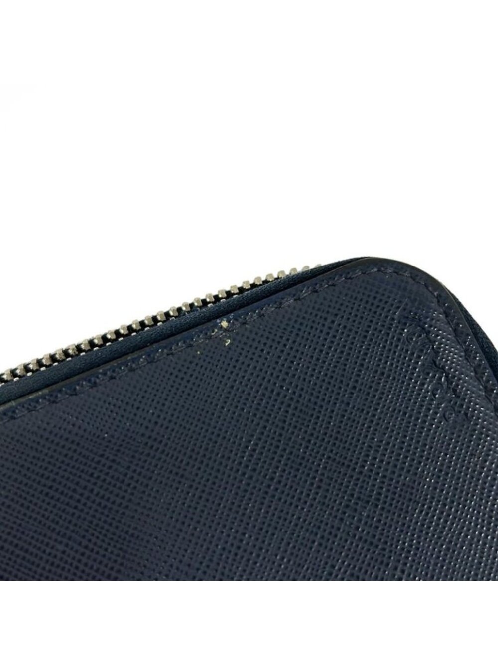 Prada Wallet Navy Double Zip Organizer Around Leather - Picture 7 of 10